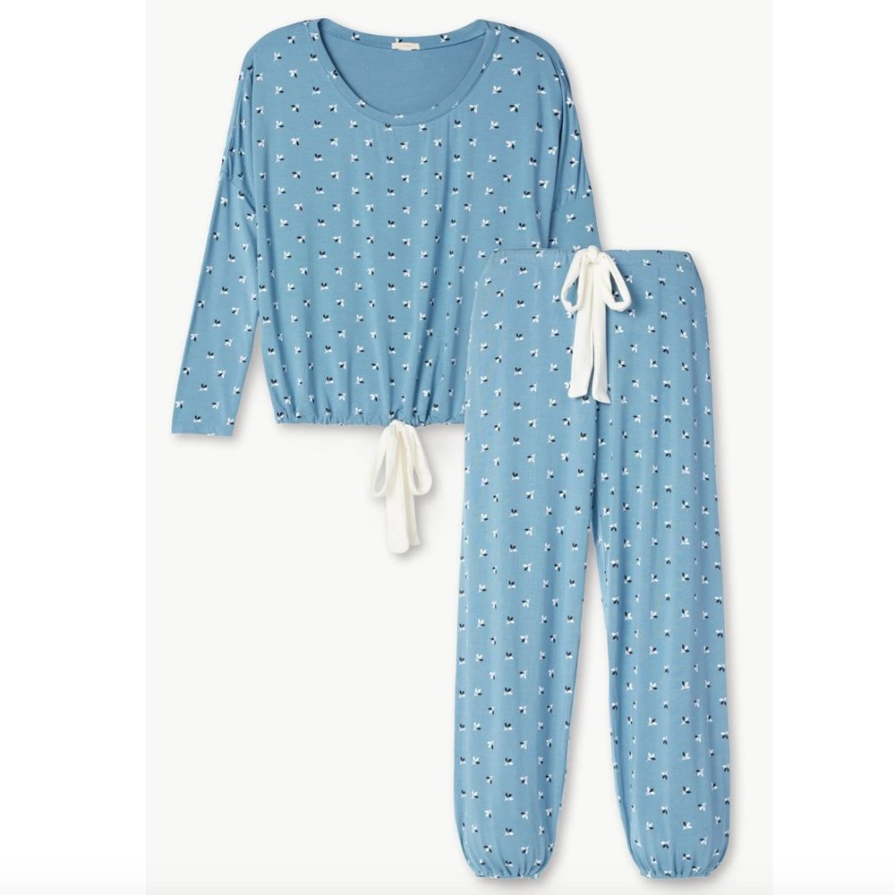 Eberjey Gisele Printed Modal Slouchy PJ Set, Sz M